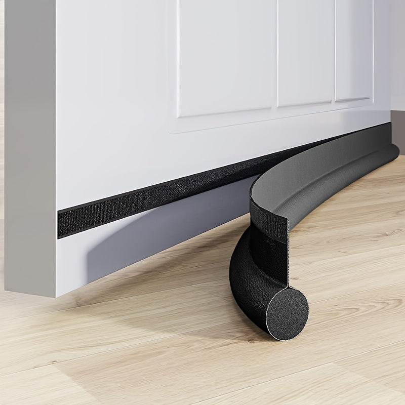 1pc Heavy-Duty Door Gap Seal Strip - Adjustable Self-Adhesive Door Threshold Seal, Energy-Efficient Noise Barrier, Draft Proof Door Seal, Easy Installation for Interior/Exterior Doors, Draft Proof, Soundproofing - Compatible with W